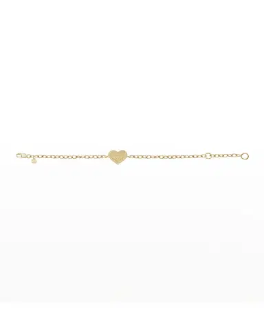 Sydney Evan 14k Yellow Gold & Diamonds Heart Chain Bracelet | Thumbnail 2 Sydney Evan 14k Yellow Gold & Diamonds Heart Chain Bracelet | Thumbnail 2