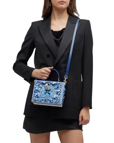 Dolce & Gabbana Majolica-Print Top-Handle Bag | Thumbnail 1 Dolce & Gabbana Majolica-Print Top-Handle Bag | Thumbnail 1