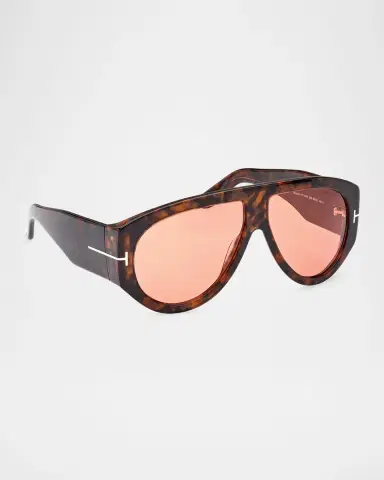 Tom Ford Bronson Havana Acetate Aviator Sunglasses | Thumbnail 7 Tom Ford Bronson Havana Acetate Aviator Sunglasses | Thumbnail 7