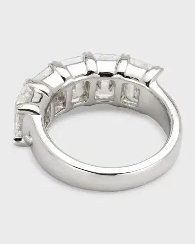 Neiman Marcus Lab Grown Diamonds Lab Grown Diamond 18K White Gold Emerald-Cut Ring, Size 6 | Thumbnail 4 Neiman Marcus Lab Grown Diamonds Lab Grown Diamond 18K White Gold Emerald-Cut Ring, Size 6 | Thumbnail 4