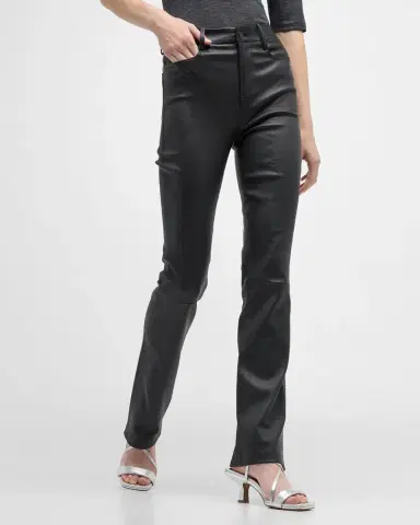 Vince Bootcut Stretch Leather Pants | Thumbnail 8 Vince Bootcut Stretch Leather Pants | Thumbnail 8
