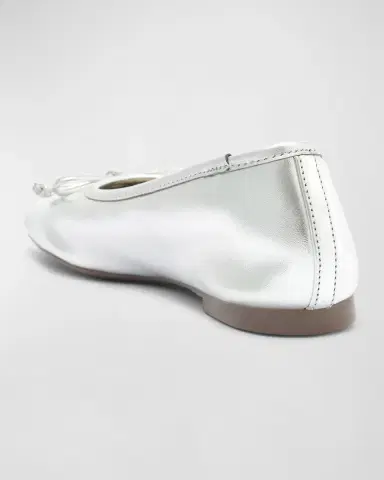 Schutz Arissa Metallic Bow Ballerina Flats | Thumbnail 3 Schutz Arissa Metallic Bow Ballerina Flats | Thumbnail 3