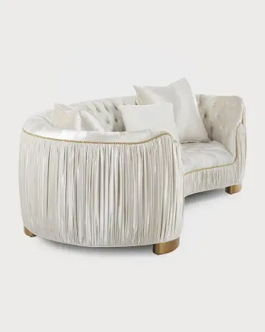 Haute House Emma Curved Sofa, 118.5" | Thumbnail 2 Haute House Emma Curved Sofa, 118.5" | Thumbnail 2