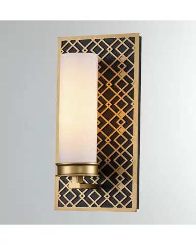 Lucas McKearn Ziggy 1-Light Bath Bar Sconce in Lacquered Gold | Thumbnail 2 Lucas McKearn Ziggy 1-Light Bath Bar Sconce in Lacquered Gold | Thumbnail 2