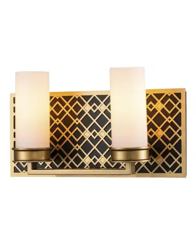 Lucas McKearn Ziggy 2-Light Bath Bar Sconce, Lacquered | Thumbnail 1 Lucas McKearn Ziggy 2-Light Bath Bar Sconce, Lacquered | Thumbnail 1