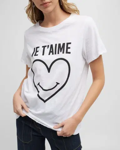 Cinq à Sept Smiling Heart Graphic T-Shirt | Thumbnail 8 Cinq à Sept Smiling Heart Graphic T-Shirt | Thumbnail 8