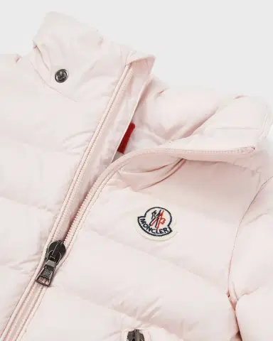 Moncler Girl 's Jules Logo Patch Jacket, Size 12M-3 | Thumbnail 3 Moncler Girl 's Jules Logo Patch Jacket, Size 12M-3 | Thumbnail 3