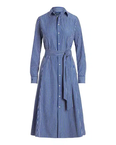 Polo Ralph Lauren Belted Striped Cotton Shirtdress | Thumbnail 1 Polo Ralph Lauren Belted Striped Cotton Shirtdress | Thumbnail 1