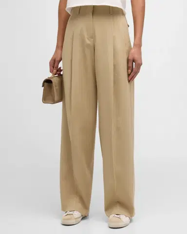 Golden Goose Pleated Wide-Leg Wool Pants | Thumbnail 2 Golden Goose Pleated Wide-Leg Wool Pants | Thumbnail 2