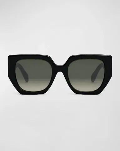 Celine Triomphe Logo Acetate Butterfly Sunglasses | Thumbnail 4 Celine Triomphe Logo Acetate Butterfly Sunglasses | Thumbnail 4