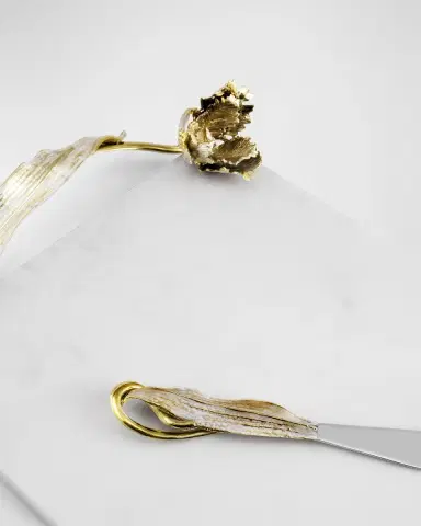 Michael Aram Tulip Cheeseboard With Knife | Thumbnail 4 Michael Aram Tulip Cheeseboard With Knife | Thumbnail 4