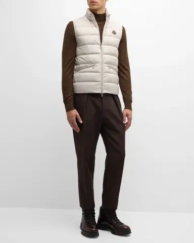 Moncler Men's Treompan Quilted Zip Vest | Thumbnail 2 Moncler Men's Treompan Quilted Zip Vest | Thumbnail 2