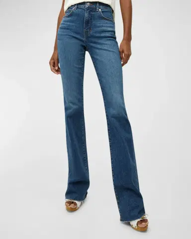 Veronica Beard Cameron Bootcut Raw Hem Jeans | Thumbnail 2 Veronica Beard Cameron Bootcut Raw Hem Jeans | Thumbnail 2