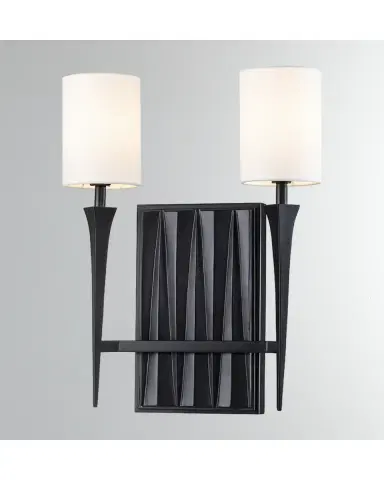 Lucas + McKearn Crest 2-Light Black Sconce | Thumbnail 2 Lucas + McKearn Crest 2-Light Black Sconce | Thumbnail 2