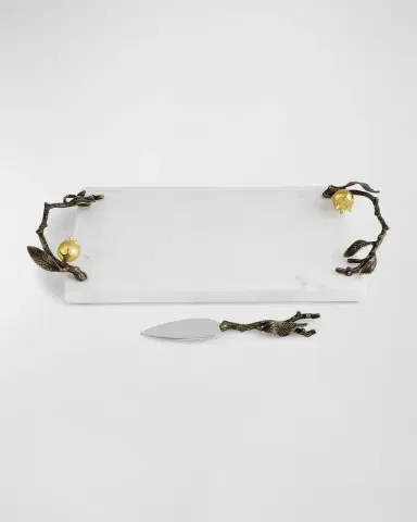 Michael Aram Pomegranate Cheeseboard With Spreader | Thumbnail 2 Michael Aram Pomegranate Cheeseboard With Spreader | Thumbnail 2