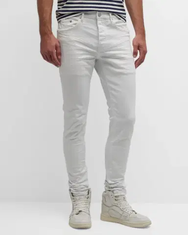 PURPLE Men's P001 Optic White Skinny Jeans | Thumbnail 2 PURPLE Men's P001 Optic White Skinny Jeans | Thumbnail 2