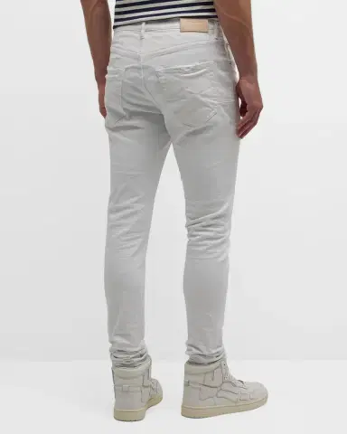 PURPLE Men's P001 Optic White Skinny Jeans | Thumbnail 4 PURPLE Men's P001 Optic White Skinny Jeans | Thumbnail 4