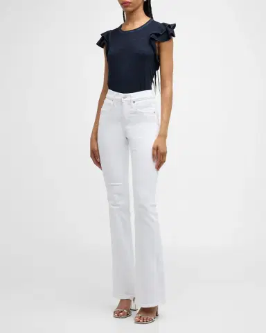 Veronica Beard Akeela Ruffle Sleeve Tee | Thumbnail 2 Veronica Beard Akeela Ruffle Sleeve Tee | Thumbnail 2