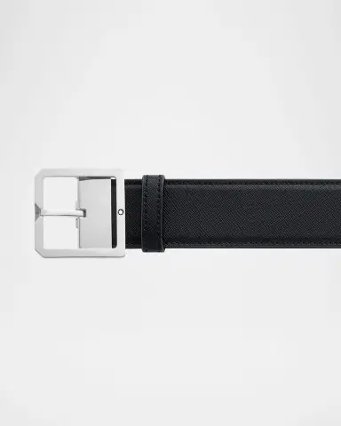 Montblanc Men's Pin Buckle Reversible Leather Belt | Thumbnail 3 Montblanc Men's Pin Buckle Reversible Leather Belt | Thumbnail 3
