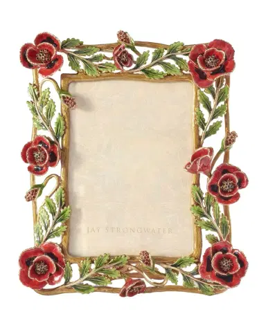 Jay Strongwater Poppy Picture Frame, 5" x 7" | Thumbnail 1 Jay Strongwater Poppy Picture Frame, 5" x 7" | Thumbnail 1