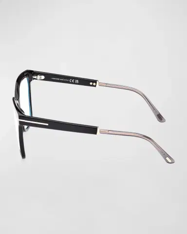 TOM FORD Blue Blocking Two-Tone Acetate Square Glasses | Thumbnail 3 TOM FORD Blue Blocking Two-Tone Acetate Square Glasses | Thumbnail 3