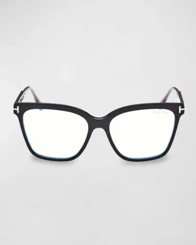 TOM FORD Blue Blocking Two-Tone Acetate Square Glasses | Thumbnail 4 TOM FORD Blue Blocking Two-Tone Acetate Square Glasses | Thumbnail 4