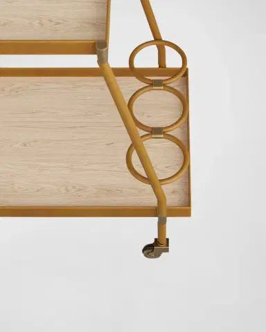 Arteriors Sanders Bar Cart | Thumbnail 4 Arteriors Sanders Bar Cart | Thumbnail 4