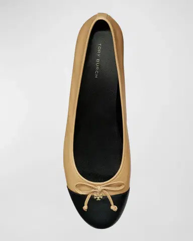 Tory Burch Bicolor Cap-Toe Ballerina Flats | Thumbnail 2 Tory Burch Bicolor Cap-Toe Ballerina Flats | Thumbnail 2