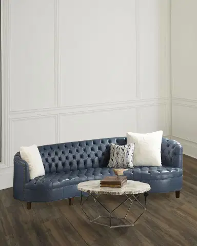 Haute House Magnolia Tufted Leather Sofa - 95" | Thumbnail 4 Haute House Magnolia Tufted Leather Sofa - 95" | Thumbnail 4