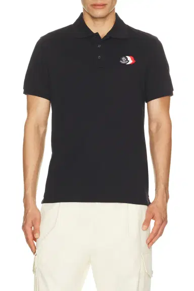 Moncler Short Sleeve Polo | Thumbnail 1 Moncler Short Sleeve Polo | Thumbnail 1