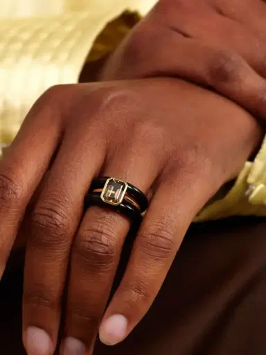 By Pariah Lumen Stack 14-karat Recycled Quartz Ring | Thumbnail 2 By Pariah Lumen Stack 14-karat Recycled Quartz Ring | Thumbnail 2