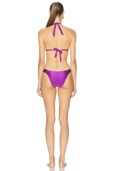 ADRIANA DEGREAS Solid Triangle Bikini Set | Thumbnail 3 ADRIANA DEGREAS Solid Triangle Bikini Set | Thumbnail 3