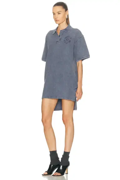 Alexander Wang Oversized High Low Polo Mini Dress | Thumbnail 2 Alexander Wang Oversized High Low Polo Mini Dress | Thumbnail 2