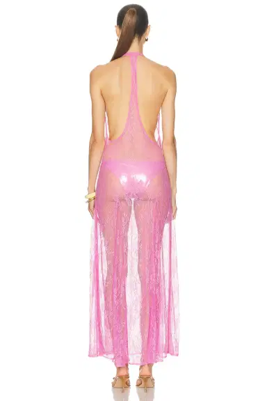 ADRIANA DEGREAS for FWRD Lace Bare Back Long Dress | Thumbnail 3 ADRIANA DEGREAS for FWRD Lace Bare Back Long Dress | Thumbnail 3