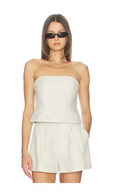 Good American Linen Strapless Top | Thumbnail 1 Good American Linen Strapless Top | Thumbnail 1