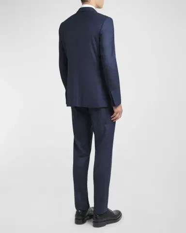 Zegna Men's Centoventimila Tonal Plaid Wool Suit | Thumbnail 5 Zegna Men's Centoventimila Tonal Plaid Wool Suit | Thumbnail 5