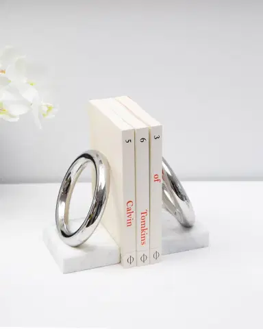 Anna New York Marble Ring Bookends, Set of 2 | Thumbnail 2 Anna New York Marble Ring Bookends, Set of 2 | Thumbnail 2