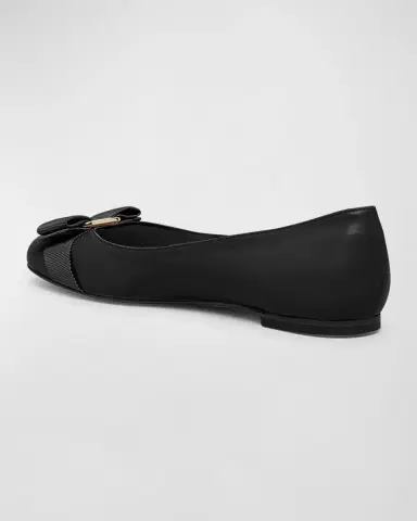 Ferragamo Varina Leather Bow Ballerina Flats | Thumbnail 3 Ferragamo Varina Leather Bow Ballerina Flats | Thumbnail 3