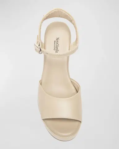 NeroGiardini Leather Chunky Ankle-Strap Platform Sandals | Thumbnail 4 NeroGiardini Leather Chunky Ankle-Strap Platform Sandals | Thumbnail 4