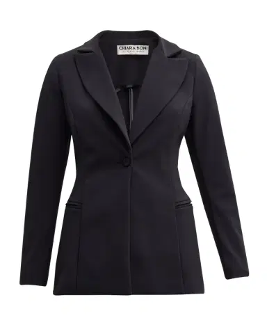 Chiara Boni La Petite Robe Alex Tailored Single-Button Blazer | Thumbnail 1 Chiara Boni La Petite Robe Alex Tailored Single-Button Blazer | Thumbnail 1