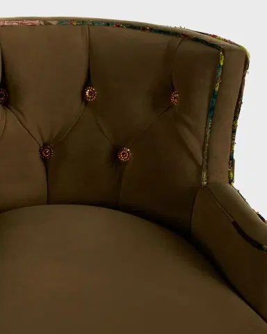 Haute House Peacock Tufted 27" Counter Stool | Thumbnail 5 Haute House Peacock Tufted 27" Counter Stool | Thumbnail 5