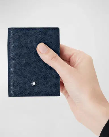Montblanc Men 's Sartorial Saffiano Bifold Card Holder | Thumbnail 3 Montblanc Men 's Sartorial Saffiano Bifold Card Holder | Thumbnail 3