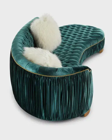Haute House Ava 118" Chaise-Style Sofa | Thumbnail 2 Haute House Ava 118" Chaise-Style Sofa | Thumbnail 2