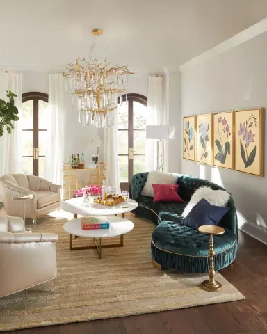 Haute House Ava 118" Chaise-Style Sofa | Thumbnail 4 Haute House Ava 118" Chaise-Style Sofa | Thumbnail 4