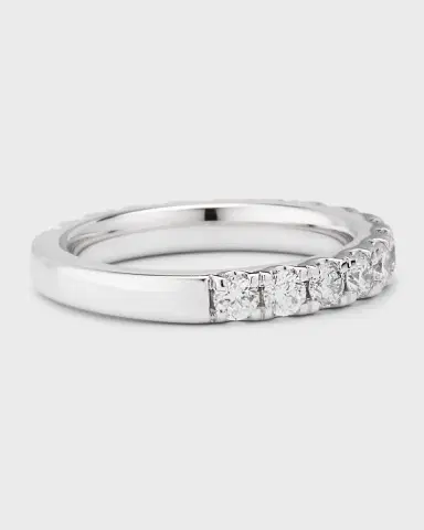 Neiman Marcus Lab Grown Diamonds Lab Grown Diamond 18K White Gold Round-Cut Eternity Ring, Size 7 | Thumbnail 4 Neiman Marcus Lab Grown Diamonds Lab Grown Diamond 18K White Gold Round-Cut Eternity Ring, Size 7 | Thumbnail 4