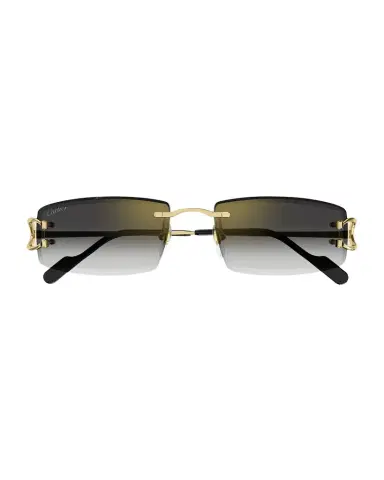 Cartier Men's Rimless Metal Rectangle Sunglasses | Thumbnail 1 Cartier Men's Rimless Metal Rectangle Sunglasses | Thumbnail 1