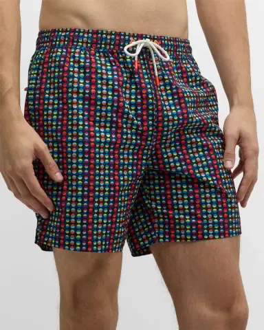 Swims Men's Punto Geometric-Print Swim Shorts | Thumbnail 2 Swims Men's Punto Geometric-Print Swim Shorts | Thumbnail 2