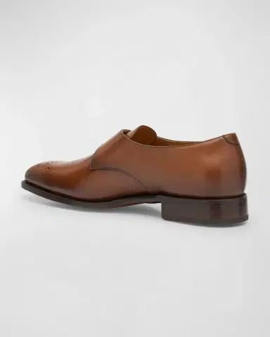 Ralph Lauren Purple Label Men's Darnell II Leather Monk-Strap Loafers | Thumbnail 4 Ralph Lauren Purple Label Men's Darnell II Leather Monk-Strap Loafers | Thumbnail 4