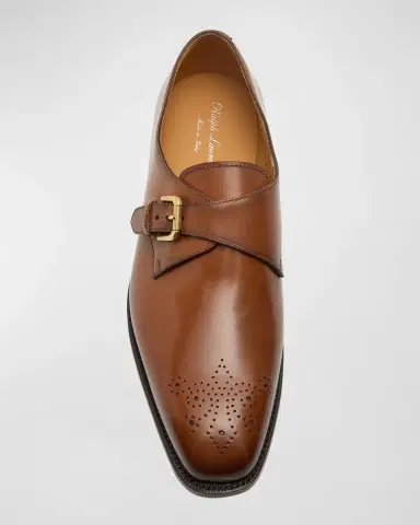 Ralph Lauren Purple Label Men's Darnell II Leather Monk-Strap Loafers | Thumbnail 5 Ralph Lauren Purple Label Men's Darnell II Leather Monk-Strap Loafers | Thumbnail 5