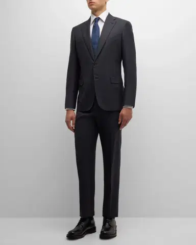Brioni Men's Tonal Check Wool Suit | Thumbnail 2 Brioni Men's Tonal Check Wool Suit | Thumbnail 2